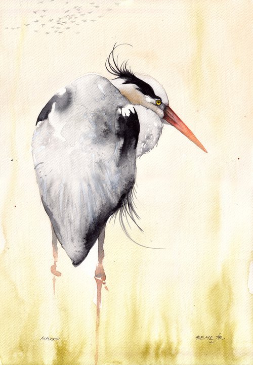 Bird CCXLIX - Heron by REME Jr.