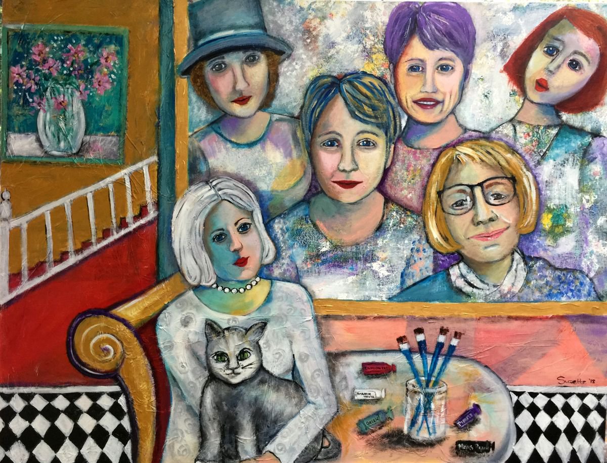 Impressionistic Painting , Treasures (Large) By Suzette Datema, 49 X 38, Artwork For Sale On Artfinder