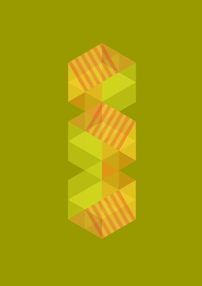 Graphic Cityscapes Giclee Print By David Gill, 12 X 17, Bexhillstripes, Original Artwork