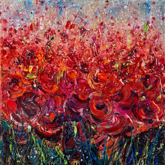 Abstract Poppies