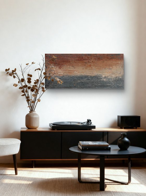 „Where silence dwells“ 100x45x2 cm