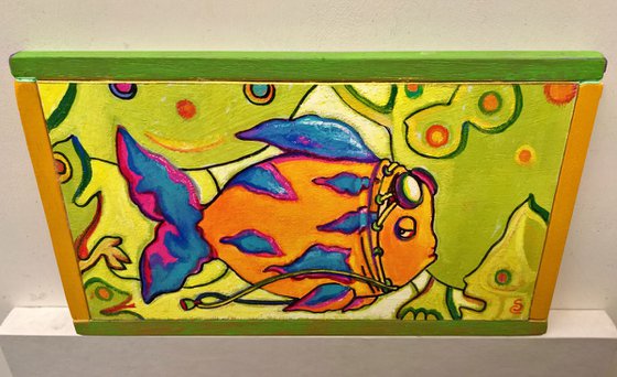 POP AVIATOR FISH - ( 13 x 22 cm )
