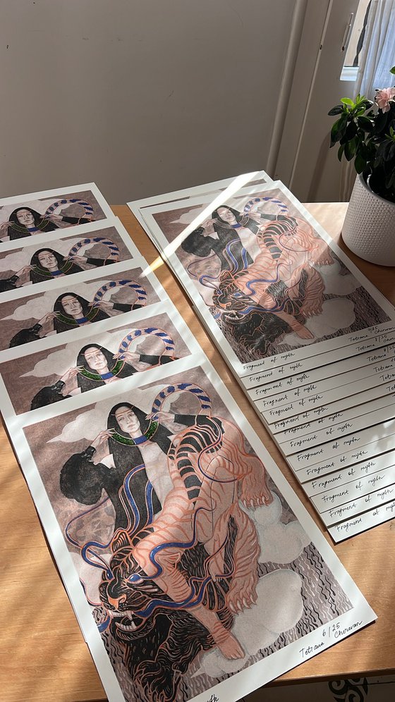 Fragment of myth Risograph Print