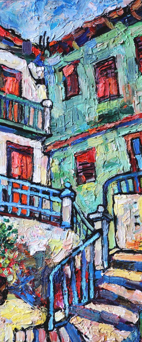 The Stairs of Cudillero by Nikifor Swiristuhin