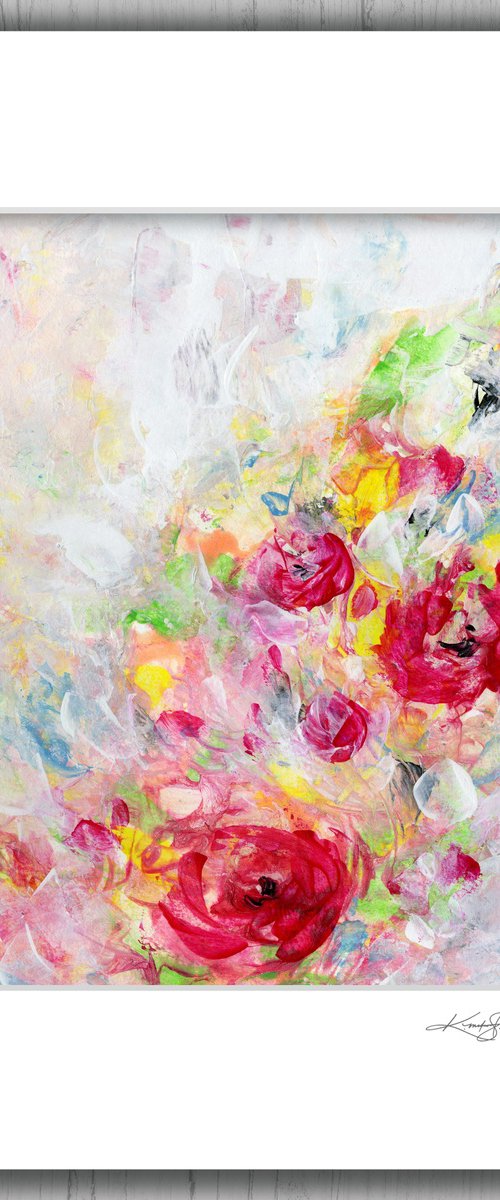 Floral Bliss 8 - Flower Painting by Kathy Morton Stanion by Kathy Morton Stanion