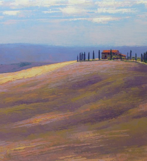 Tuscany, View of Asciano by REVAZ TCHEISHVILI