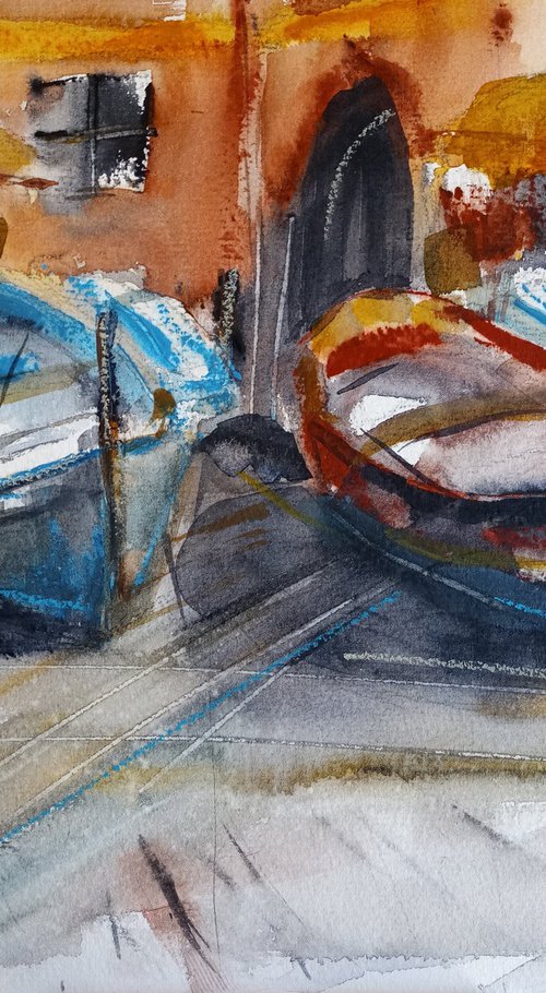 Boats in the sun (Barche al sole) by Tollo Pozzi