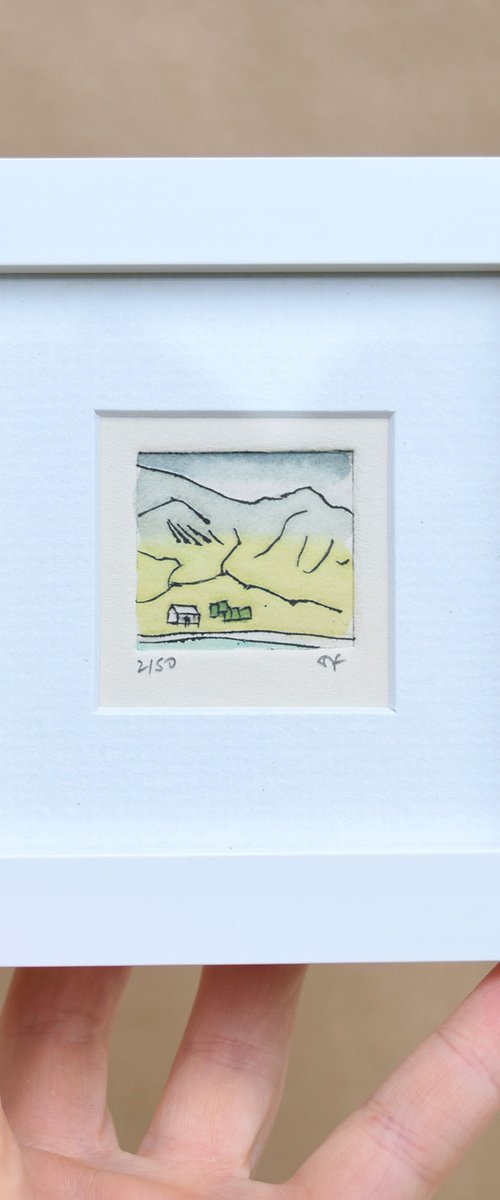 Mini framed cottage in Glencoe, Scotland by Sally Fisher