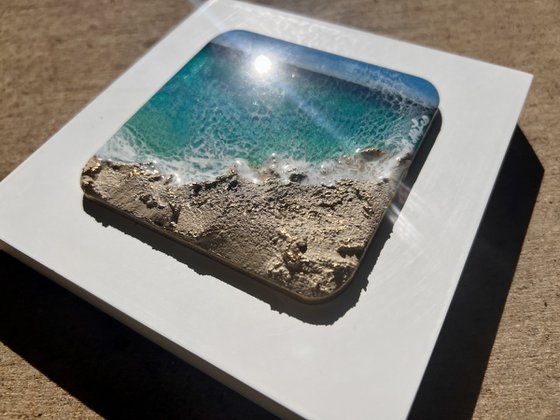 Breathe out - Miniature ocean painting
