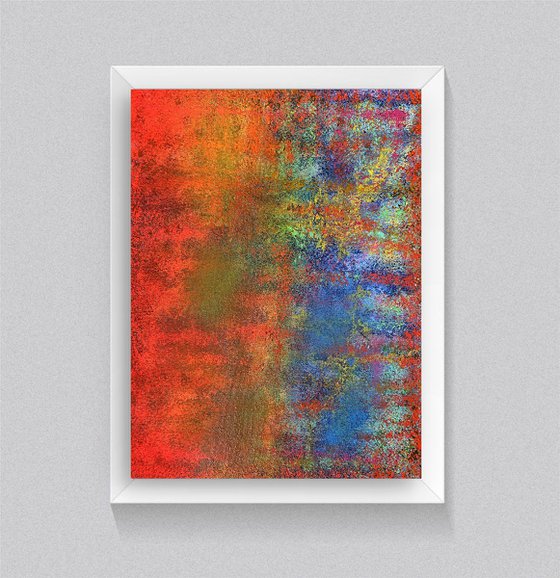 Abstract Orange and blue