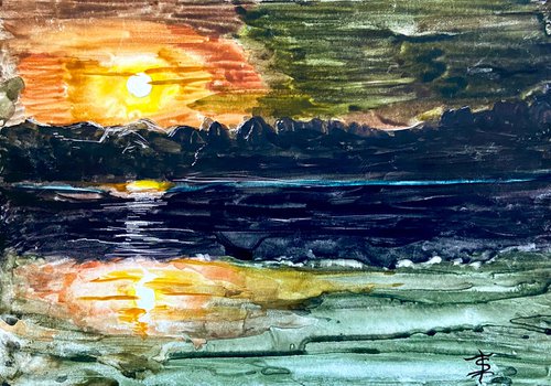 Sunset moment by Elvira Sesenina