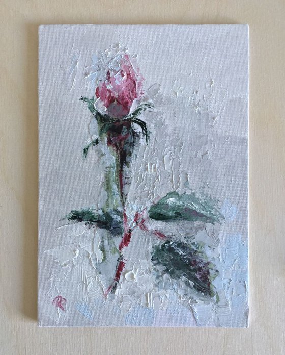 Ice Rose #1 -  Impressionist Flowers