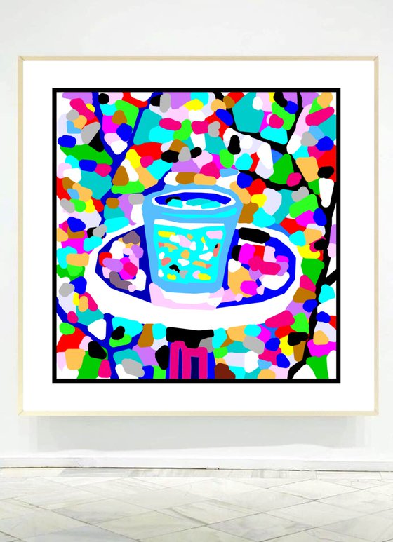 Fishbowl (pop art, still life)