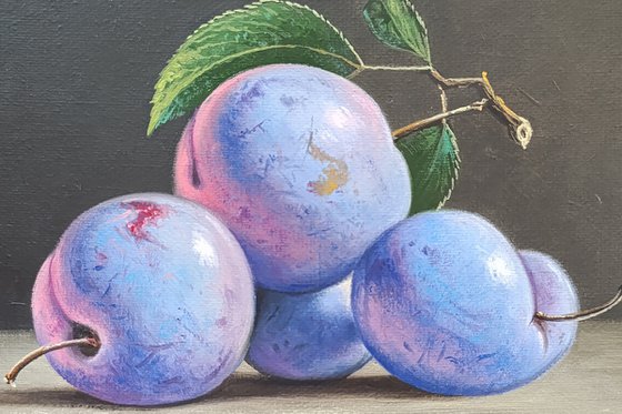 Still Life with Plums