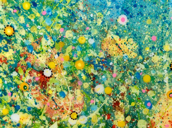 Flower Power # Large Resin Art