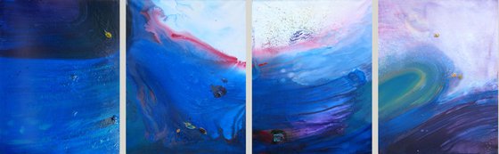 "Wave" polyptych