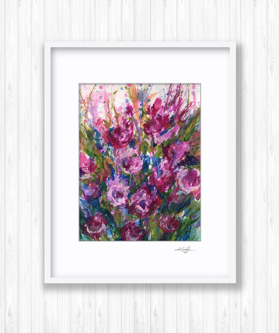 Floral Flourish 2 - Abstract Flower Painting by Kathy Morton Stanion