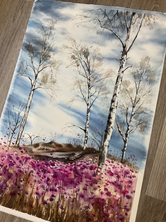 Somewhere wild rosemary is blooming