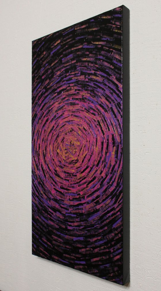 Fragmented Purple Gold Burst