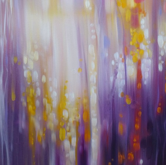 Fabian Waits - semi abstract landscape in yellow and purple