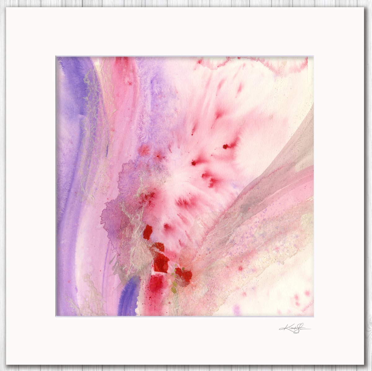 Soul’s Bloom 12 - Spiritual Abstract Floral Painting by Kathy Morton Stanion by Kathy Morton Stanion