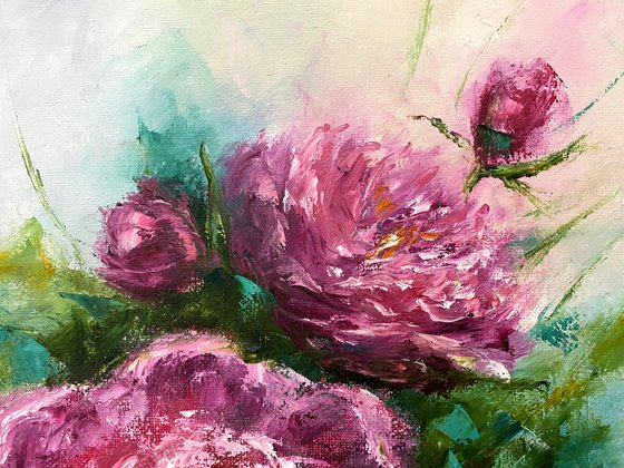 Pink peonies