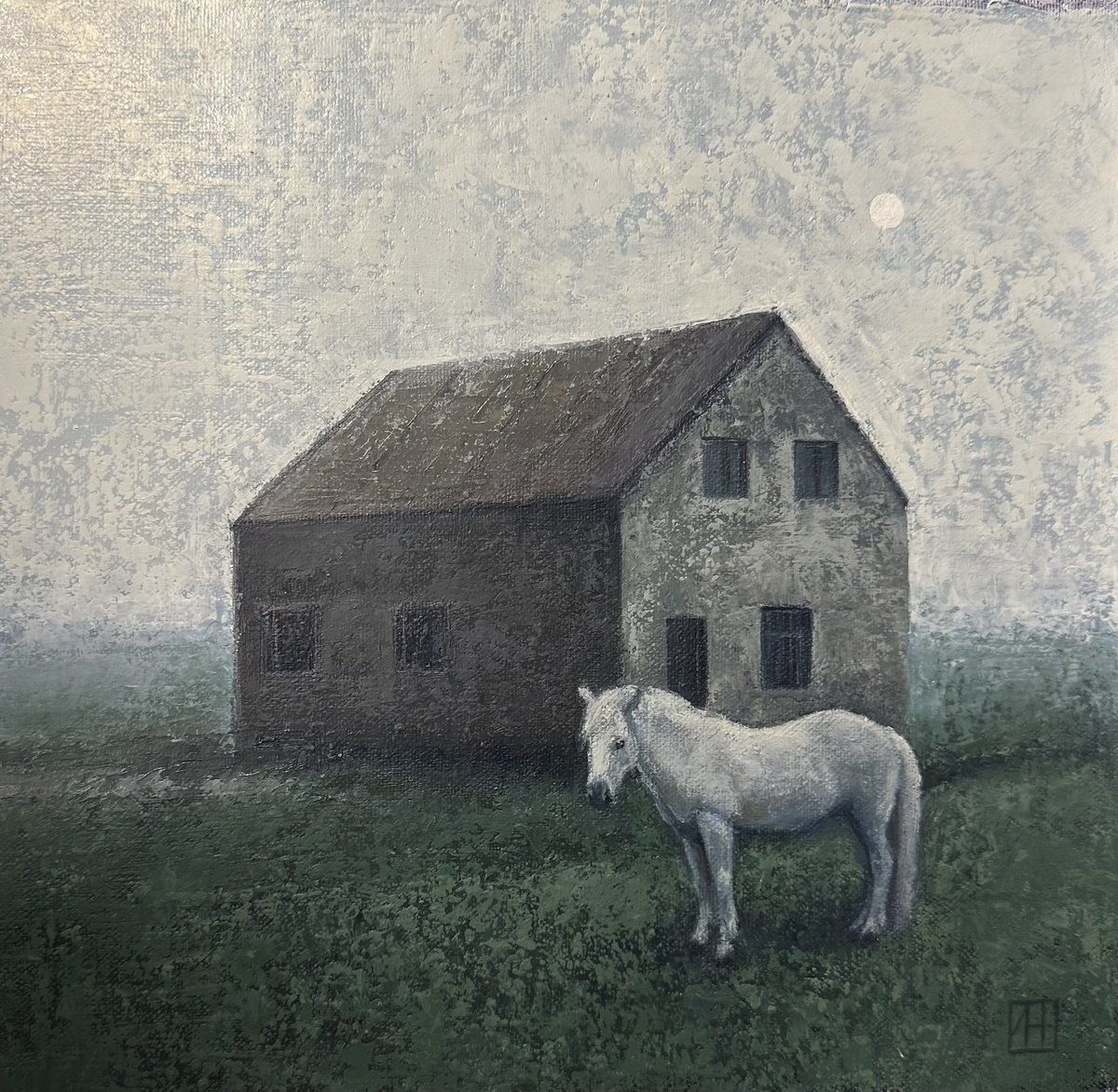 Landscape Oil Painting By Nataliia Zaharuk, 10 X 10", Six, Original Artwork