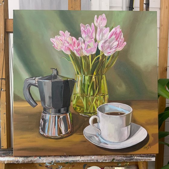 Coffee and Tulips