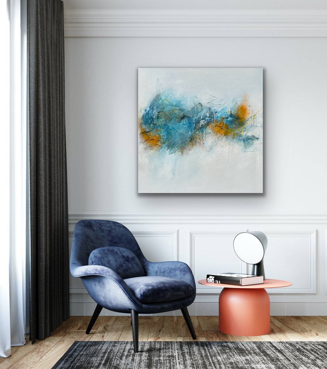 Abstract Acrylic Painting By Kirsten Schankweiler, 31 X 31", Escape The Ordinary #3, Original Artwork