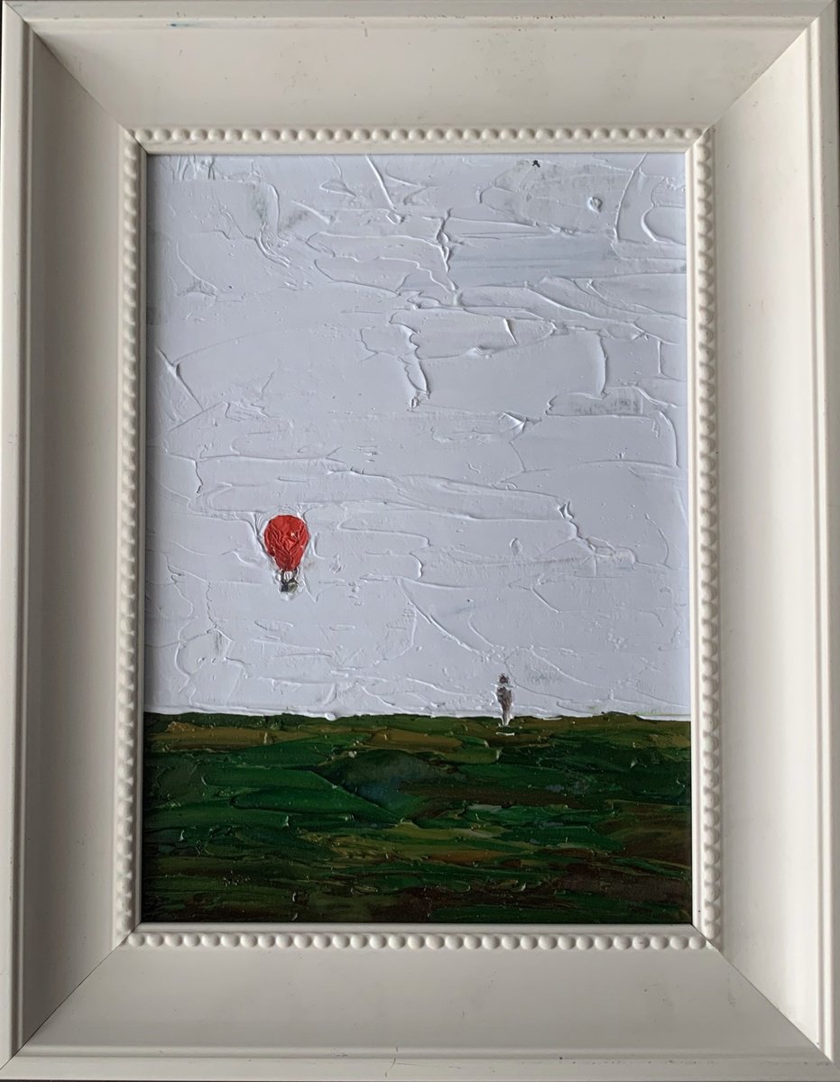 Red air balloon. by Vita Schagen