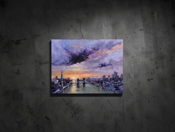 The City below, London