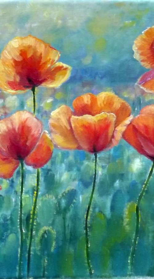 Poppy Field by Oleg Riabchuk