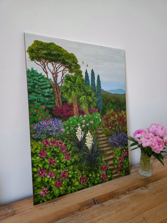 Overcast Mediterranean Gardens