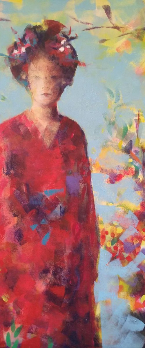 Gheisa in the garden by Marina Del Pozo