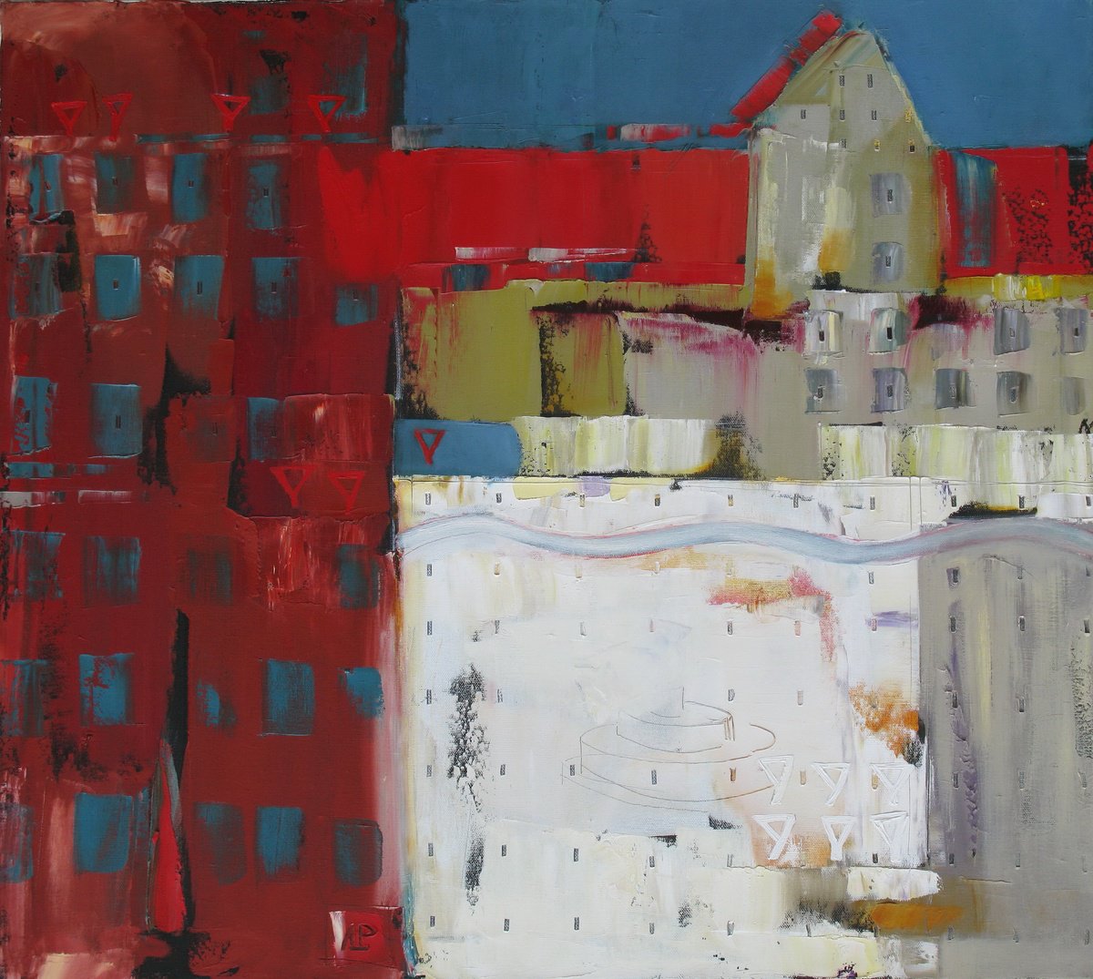 Architectural Reason By Lesya Ros, 35 X 31, Artwork For Sale On Artfinder
