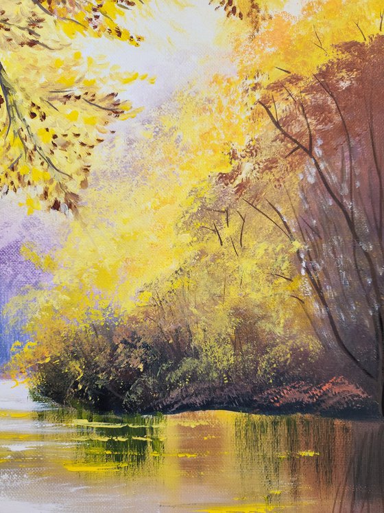 Golden October by the Lake