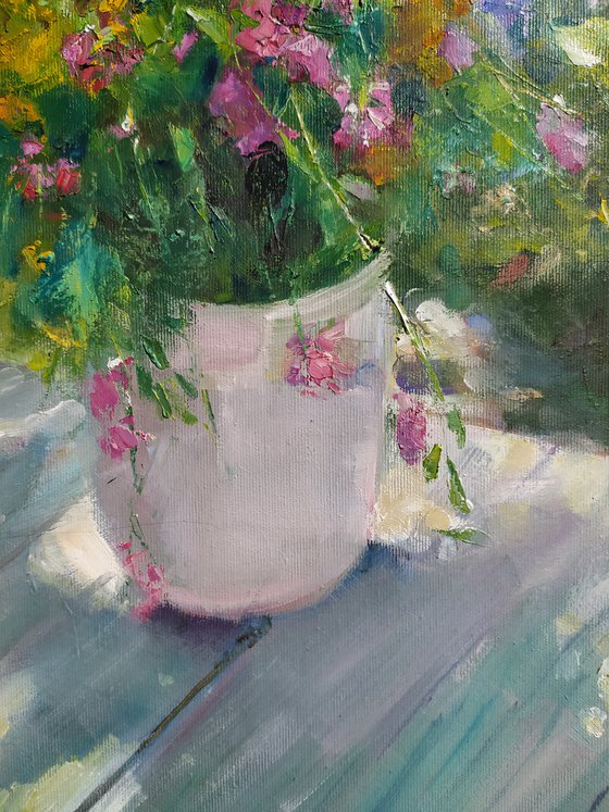 Wildflowers in a vase