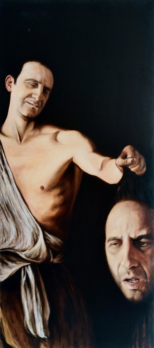 Reinterpretation after Caravaggio by Sebastian Beianu