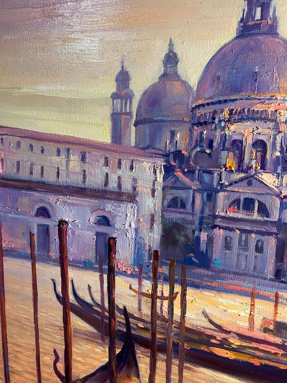 “Venice Lights” original oil painting