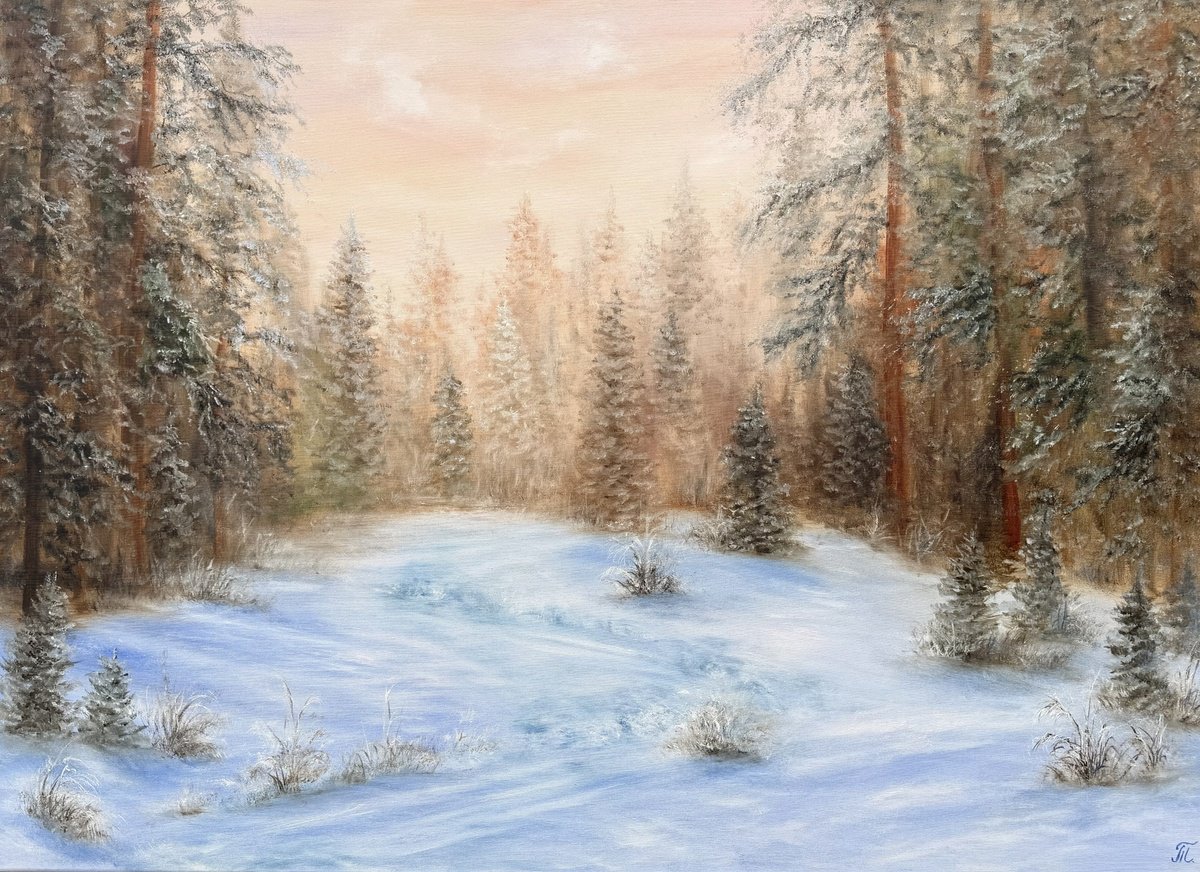 Snow Serenity By Tanja Frost, 43 X 31, Artwork For Sale On Artfinder