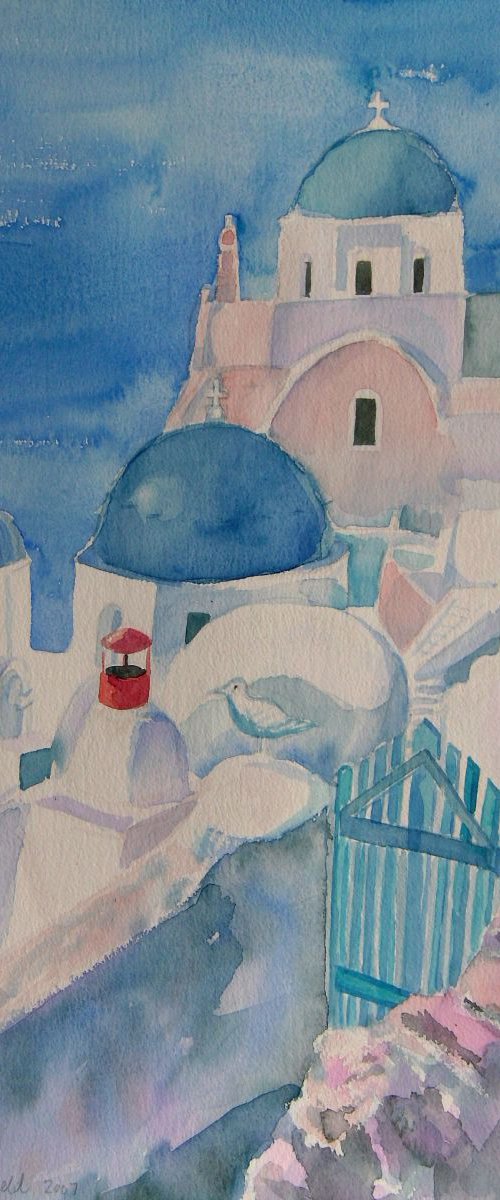 Santorini by Mary Stubberfield