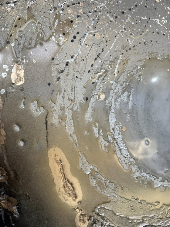 Gold And Black Abstract Painting – Gold Ebony