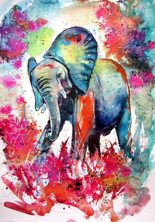 Happy elephant by Kovács Anna Brigitta