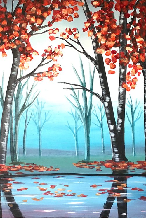 Rich Autumn Leaves by Aisha Haider