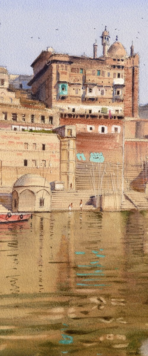 Varanasi ghat # 2 by Ramesh Jhawar