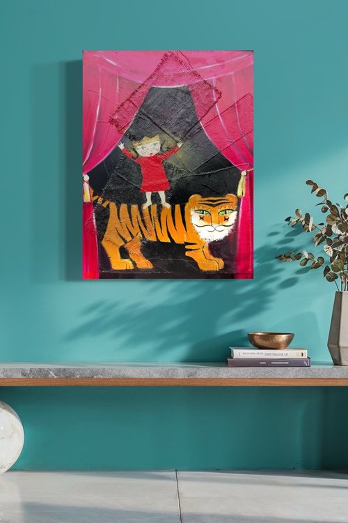 Stage Princess with Tiger by Holly Caulfield