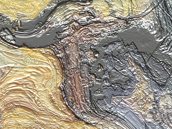 Textura oro y negro