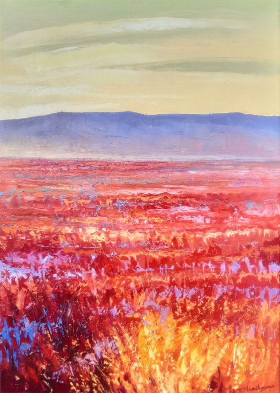 Red Field II 50x70cm