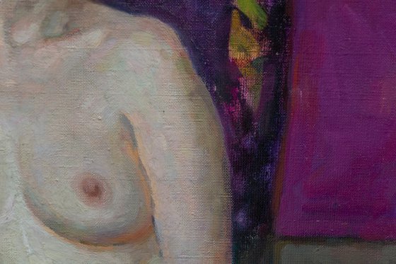 Pearl – Original Nude Oil Painting