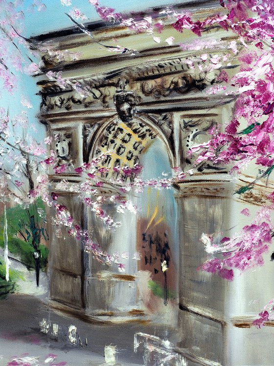 Cherry Blossoms at Washington Square Park, New York